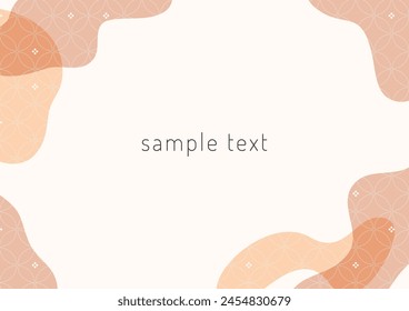 Japanese traditional pattern frame material