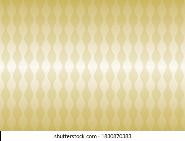 Japanese traditional pattern. Gold color background vector illustration.