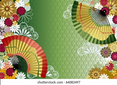 Japanese traditional pattern. Illustration vector.