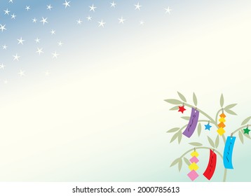 Japanese traditional pattern kimono Milky Way and Star Festival design background