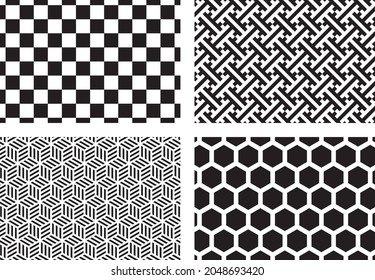 Japanese traditional Japanese pattern material