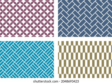 Japanese traditional Japanese pattern material