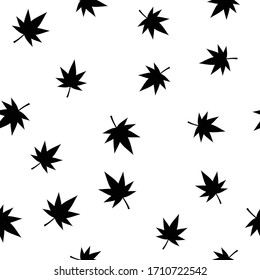 Japanese traditional pattern, repeated pattern of ginkgo falling