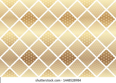 Japanese traditional pattern, seamless vector illustration. Horizontally and vertically repeatable.