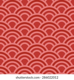 Japanese traditional pattern. Seigaiha.