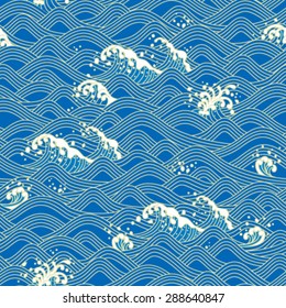 Japanese traditional pattern - seigaiha