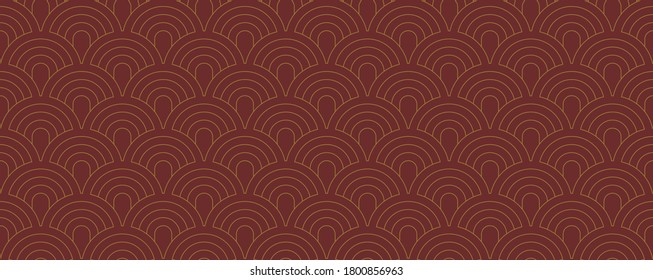 Japanese traditional pattern [seigaiha] vector material