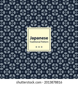 Patrón tradicional japonés. Esta es una simple ilustración vectorial con armoniosa mezcla de estilos retro y moderno. El color y el tamaño pueden cambiarse si es necesario.
