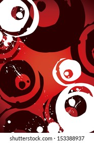 Japanese traditional  pattern-red