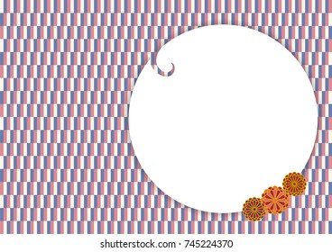 Japanese traditional patterns, checkered pattern, Japanese style background, material for New Year's cards