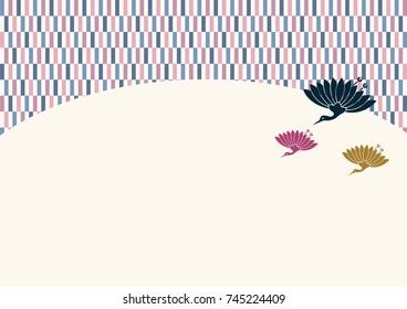Japanese traditional patterns, checkered pattern, Japanese style background, material for New Year's cards