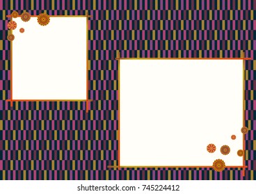 Japanese traditional patterns, checkered pattern, Japanese style background, material for New Year's cards