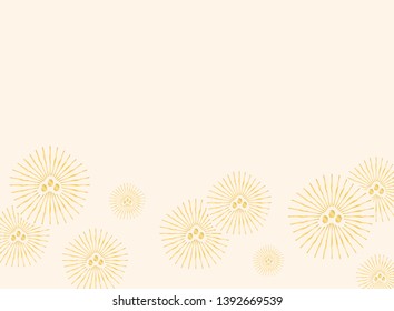 Japanese traditional  pine tree pattern vector background 