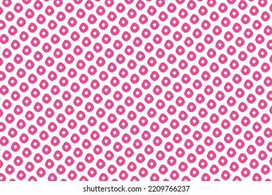 Japanese traditional pink stitch pattern on white background