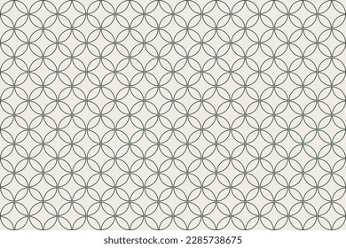 Japanese traditional SIPPO pattern background vector material,Line art for print,fabric,poster,wall paper	