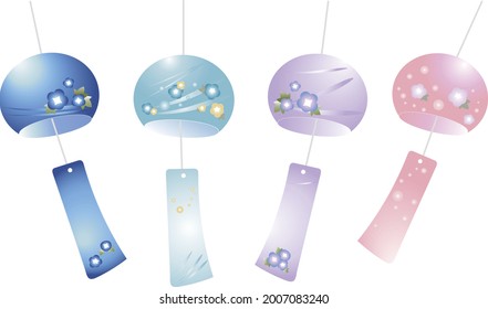 Japanese traditional summer festival sets