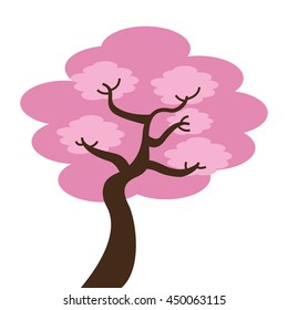 japanese tree isolated icon design, vector illustration  graphic 