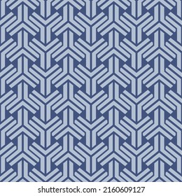Japanese Triangle Arrow Line Vector Seamless Pattern