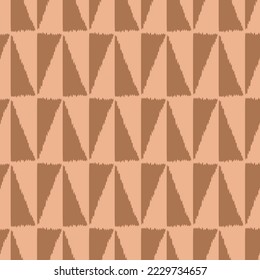 Japanese Triangle Checkered Vector Seamless Pattern