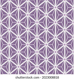 Japanese Triangle Diamond Vector Seamless Pattern