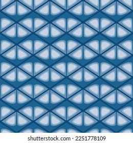 Japanese Triangle Wave Vector Seamless Pattern