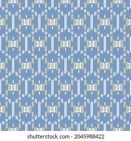Japanese Tribal Embroidery Hexagon Vector Seamless Pattern