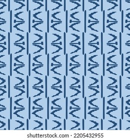 Japanese Tribal Motif Stripe Vector Seamless Pattern