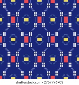 Japanese Tribal Octagon Net Pattern