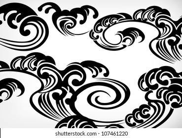 Japanese Tribal Pattern WAVE