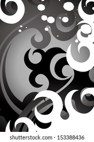 Japanese tribal pattern-dark