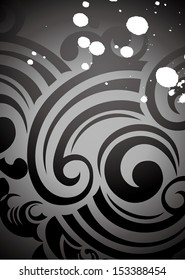 Japanese tribal pattern-dark