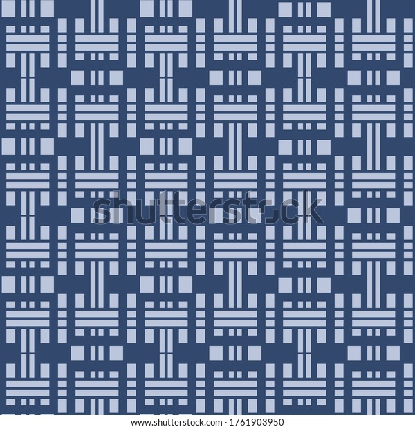 Japanese Tribal Rectangle Vector Seamless Pattern Stock Vector (Royalty ...