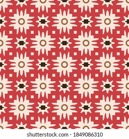 Japanese Tribal Star Vector Seamless Pattern