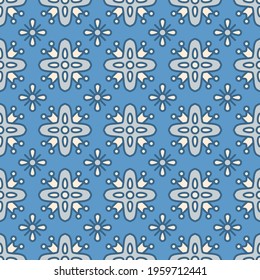 Japanese Tribal Star Vector Seamless Pattern