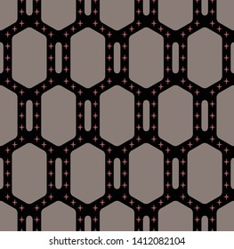 Japanese Turtle Shell Star Seamless Pattern