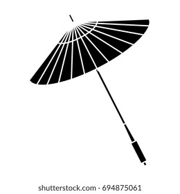 japanese umbrella isolated icon