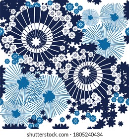 Japanische Dachdecke Nahtlose Muster-Design