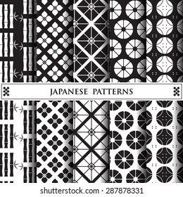 japanese vector pattern,pattern fills, web page background,surface textures