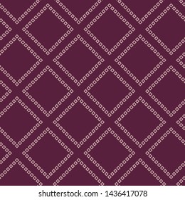 Japanese Violet Diamond Square Seamless Pattern