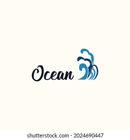 Japanese water logo vector design template. wave ocean logo business vector design with flat, unique and clean styles isolated on white background