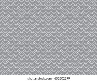 Japanese wave background. Vector. Seamless wave pattern.
