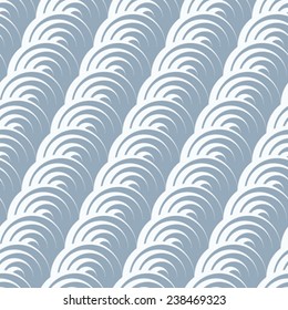Japanese wave diagonal stroke background. Seamless pattern. Vector.