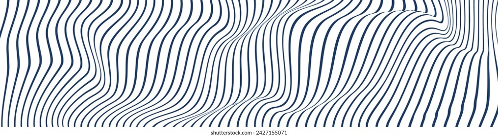 Japanese wave pattern, abstract design of water, sea, and river textures. fluid lines of natural flow. Flat vector illustration isolated on white background.