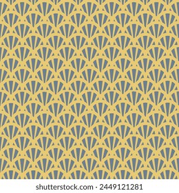 Japanese wave pattern on a blue background. Saha designs fabric patterns.