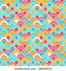 Japanese Wave Seamless Pattern