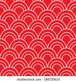Japanese Wave Seamless Pattern