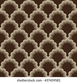 Japanese wave seamless pattern vector