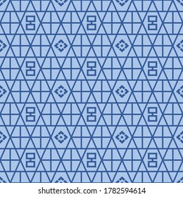 Japanese Weave Diamond Vector Seamless Pattern