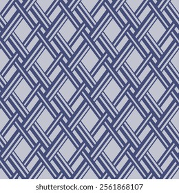 Japanese Weave Diamond Vector Seamless Pattern