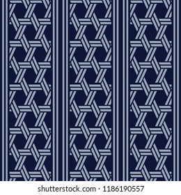 Japanese weave hexagon pattern